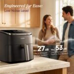 TurboBlaze Air Fryer, 9-in-1, 6 Qt, PFAS-Free Ceramic Coating | 90°–450°F, 5 Level Fan Speeds, 9 in 1 Air Fry, Roast, Bake, Broil, Dry, Frozen, Proof, Reheat, Keep Warm, Safety lock, 1725W - Image 6